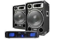 DJ Speakers and Amp